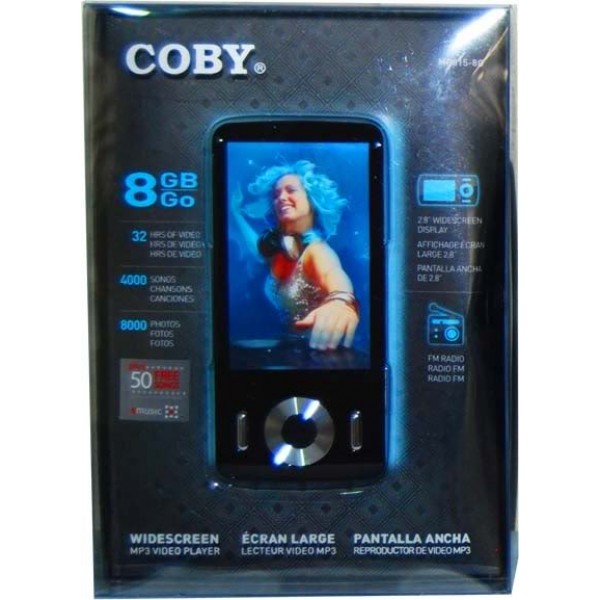 Coby 8GB video MP3 Player 2.8 inches Widescreen Buyon.pk
